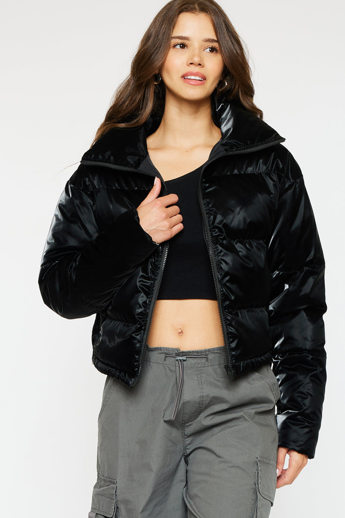 Lux Cropped Puffer Jacket