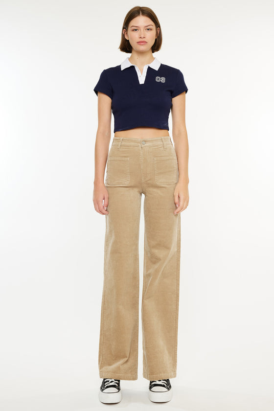 Saturn Ultra High Rise Wide Leg Corduroy Pants - Official Kancan USA