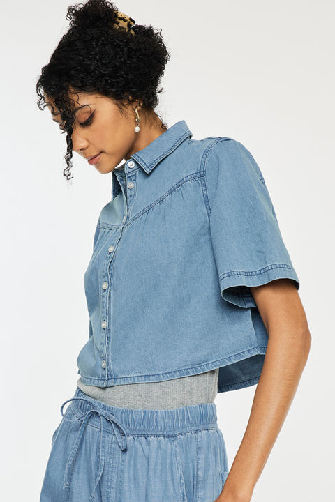 Alannah Cropped Shirt - Official Kancan USA