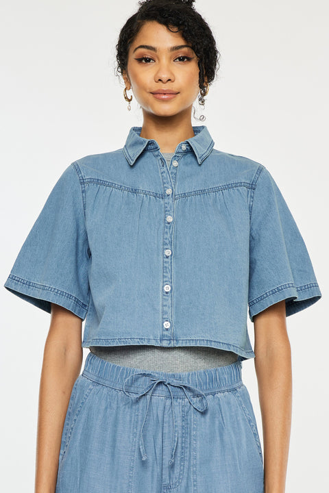 Alannah Cropped Shirt - Official Kancan USA