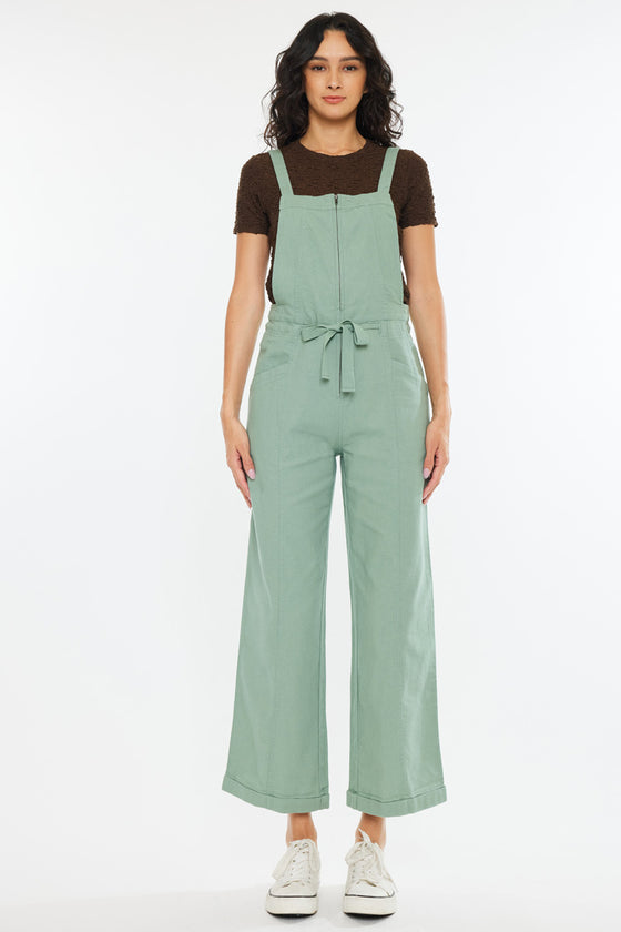 Maggie Cropped Wide Overalls