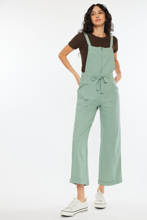 Maggie Cropped Wide Overalls