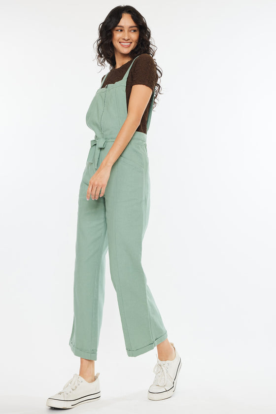 Maggie Cropped Wide Overalls