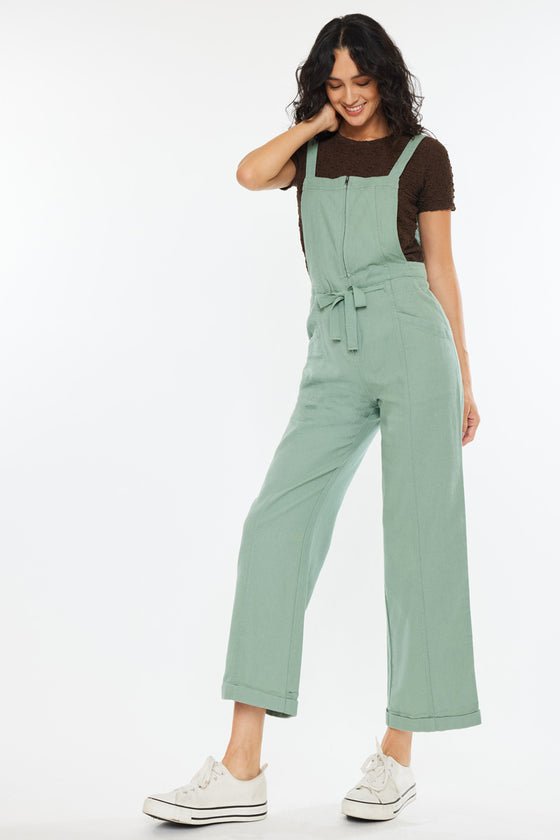 Maggie Cropped Wide Overalls