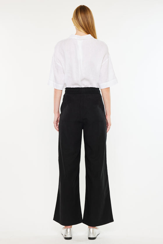 Christy Ultra High Rise Linen Paperbag Wide Pants