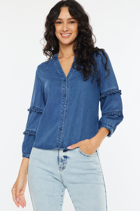 Allie Fitted Long Sleeve Shirt