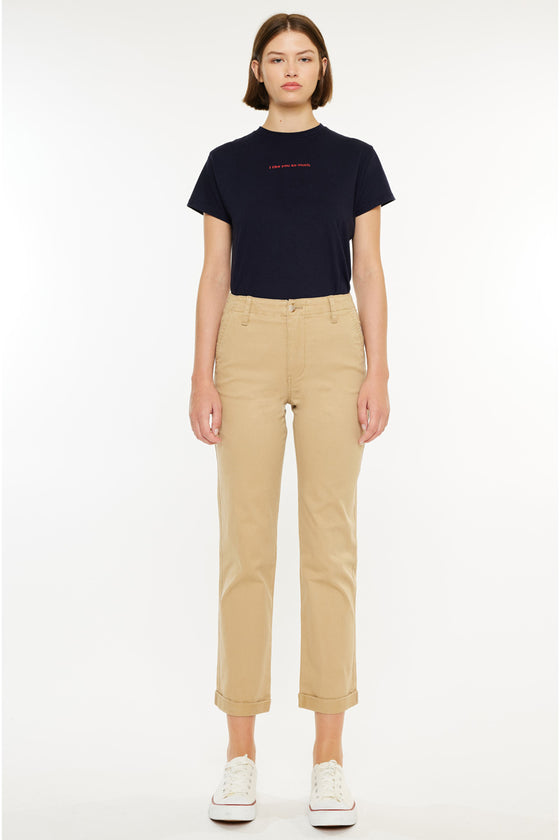 Carol High Rise Slim Chino - Official Kancan USA