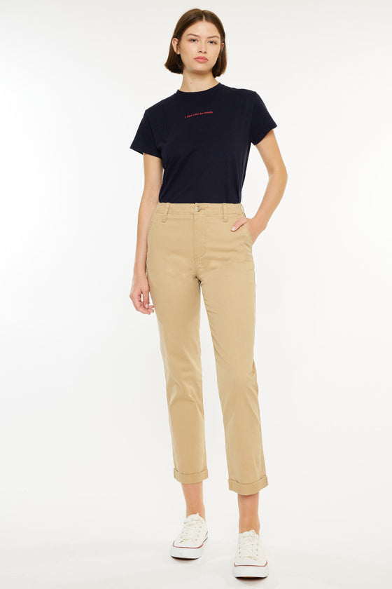 Carol High Rise Slim Chino - Official Kancan USA