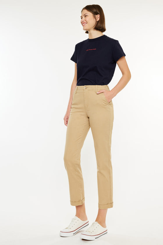 Carol High Rise Slim Chino - Official Kancan USA