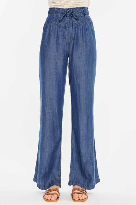 Katy High Rise Paperbag Wide leg Jeans