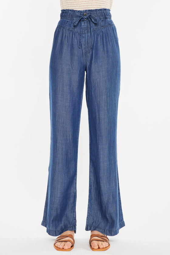 Katy High Rise Paperbag Wide leg Jeans