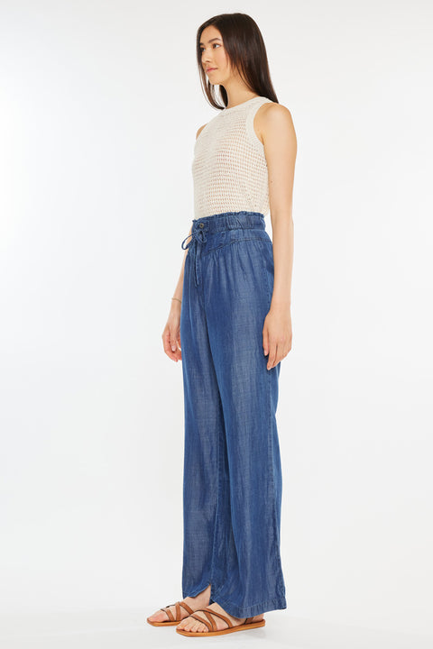 Katy High Rise Paperbag Wide leg Jeans