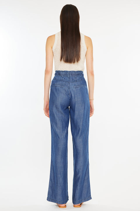 Katy High Rise Paperbag Wide leg Jeans