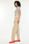 Francine Mid Rise Double Waistband Straight Pants