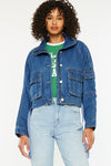 Jailene Denim Windbreaker Jacket