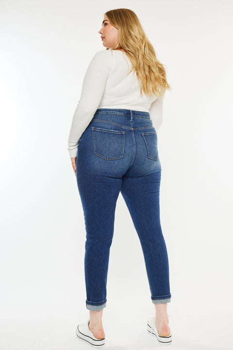 Carly High Rise Ankle Skinny Jeans (Plus Size) - Official Kancan USA