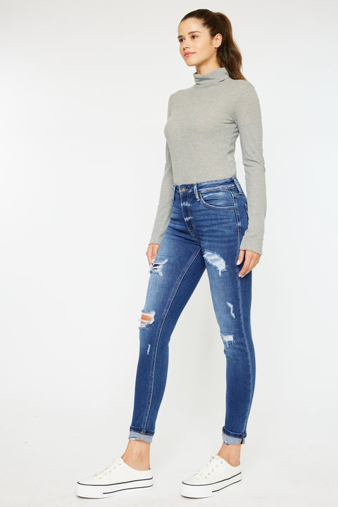 Charlie High Rise Ankle Skinny Jeans - Official Kancan USA