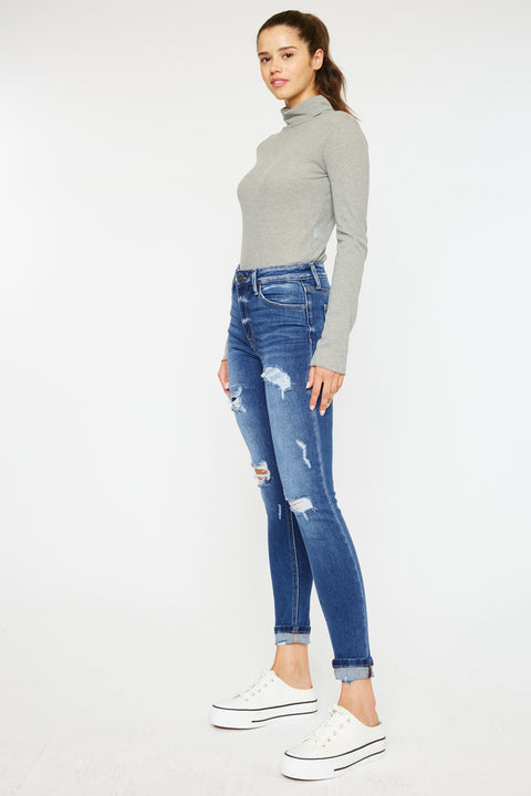 Charlie High Rise Ankle Skinny Jeans - Official Kancan USA