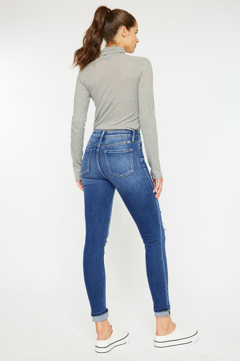 Charlie High Rise Ankle Skinny Jeans - Official Kancan USA