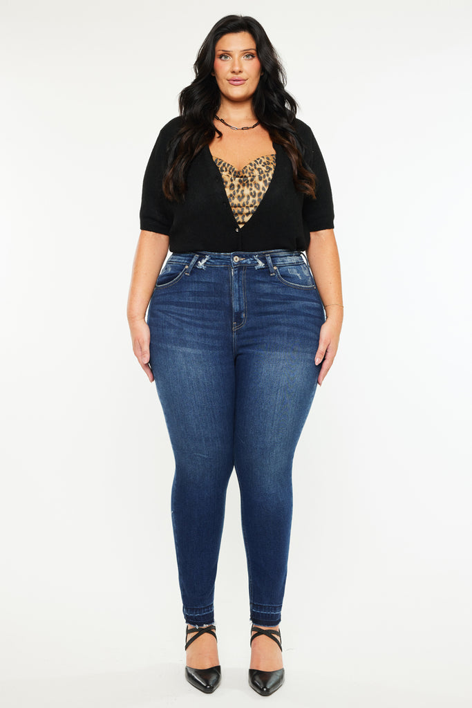 Zoe High Rise Ankle Skinny Jeans (Plus Size)