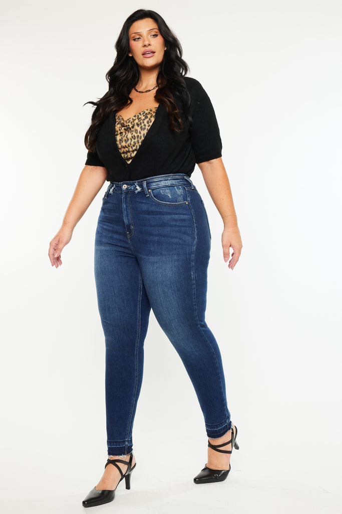 Zoe High Rise Ankle Skinny Jeans (Plus Size)