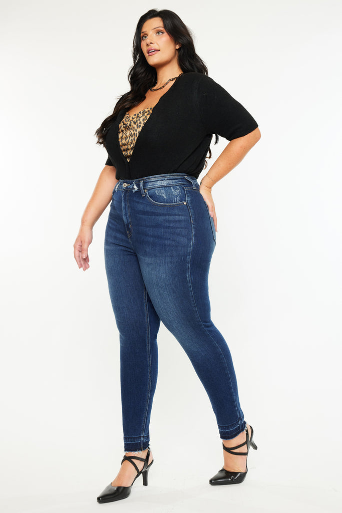 Zoe High Rise Ankle Skinny Jeans (Plus Size)