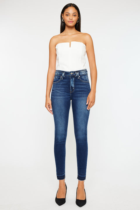 Mackena High Rise Ankle Skinny Jeans - Official Kancan USA