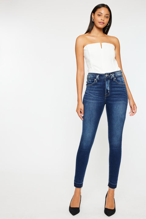 Mackena High Rise Ankle Skinny Jeans - Official Kancan USA