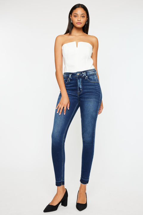 Mackena High Rise Ankle Skinny Jeans - Official Kancan USA