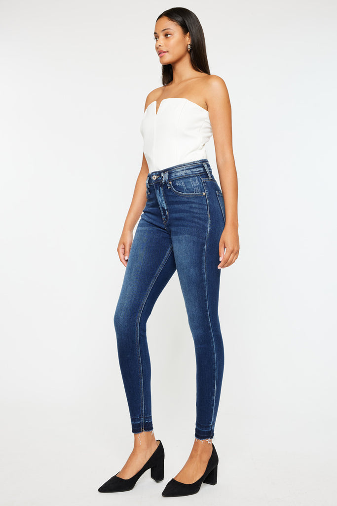 Mackena High Rise Ankle Skinny Jeans - Official Kancan USA