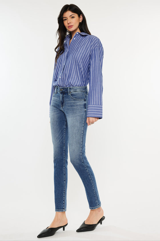 Myra Mid Rise Cigarette Leg Jeans - Official Kancan USA