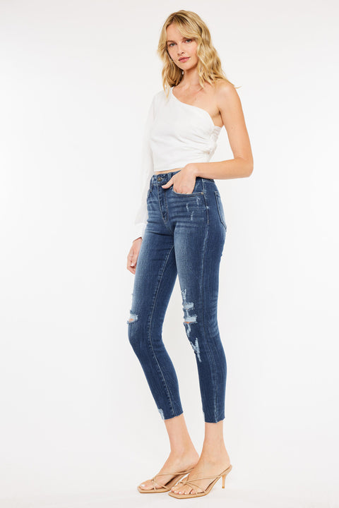 Gwen High Rise Ankle Skinny Jeans - Official Kancan USA