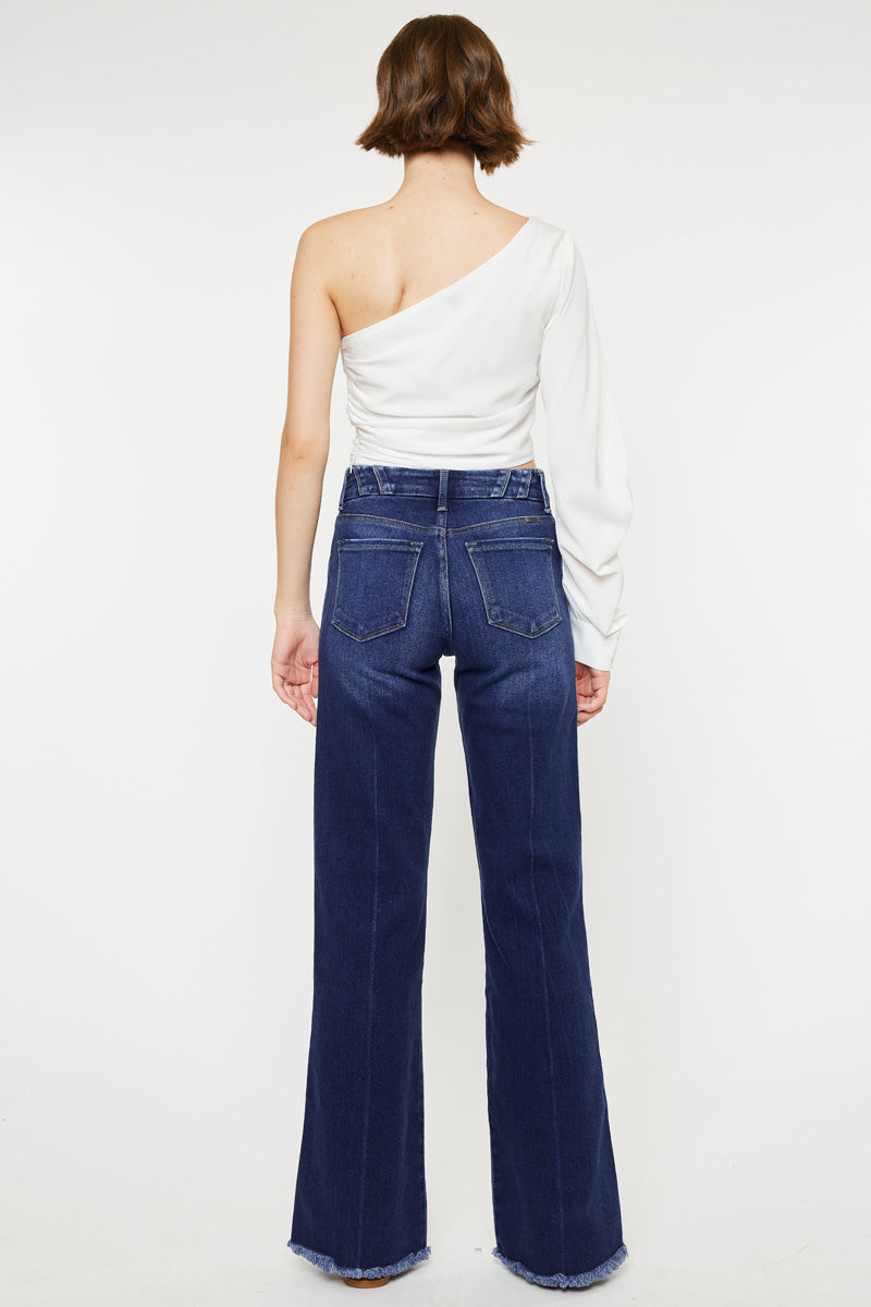 KanCan Jeans  High Waisted Dark Blue Wash Flare Jeans KC7123D – American  Blues