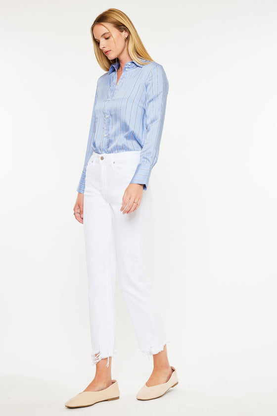 Daniela High Rise Straight Fit Leg Jeans