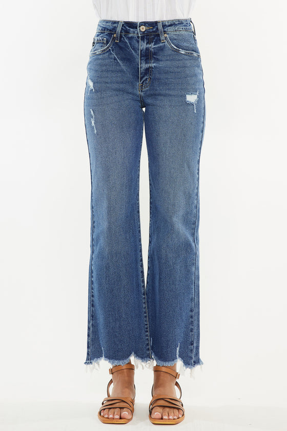 Jemma High Rise Slim Wide Leg Jeans - Official Kancan USA