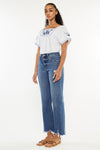 Jemma High Rise Slim Wide Leg Jeans - Official Kancan USA