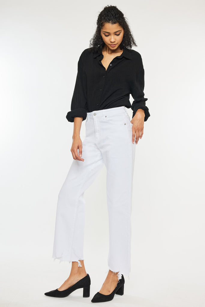 Skyla High Rise Slim Wide Leg Jeans - Official Kancan USA