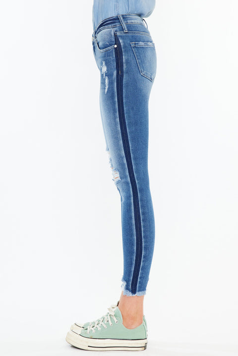 Alora Mid Rise Ankle Skinny - Official Kancan USA