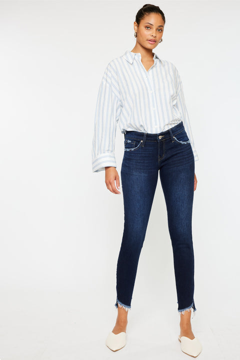 Alexa Low Rise Ankle Skinny Jeans - Official Kancan USA