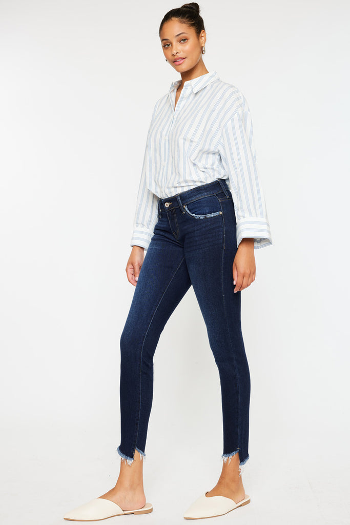 Alexa Low Rise Ankle Skinny Jeans - Official Kancan USA