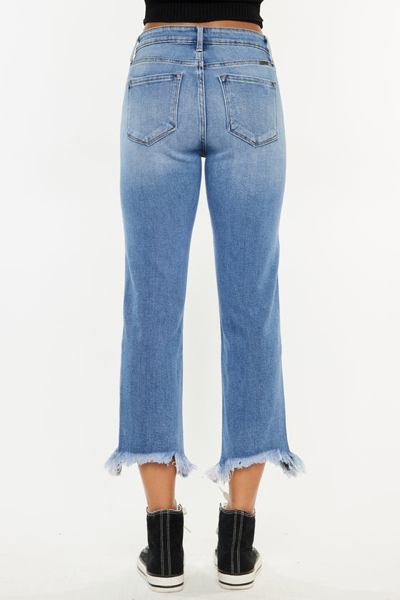 Zuzanna High Rise Crop Straight Leg Jeans - Official Kancan USA