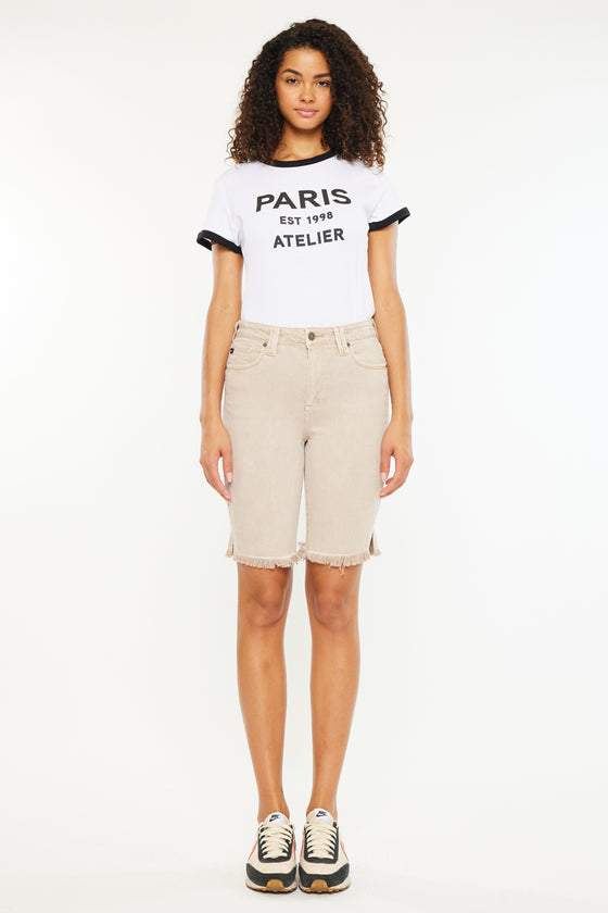 Corealla High Rise Bermuda Shorts