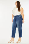 Candice Mid Rise Slim Straight Fit Jeans (Plus Size)