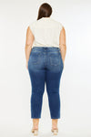 Candice Mid Rise Slim Straight Fit Jeans (Plus Size)