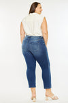 Candice Mid Rise Slim Straight Fit Jeans (Plus Size)