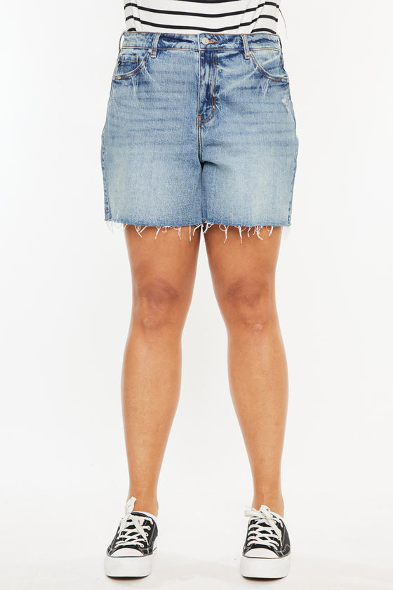 June High Rise Shorts (Plus Size) - Official Kancan USA