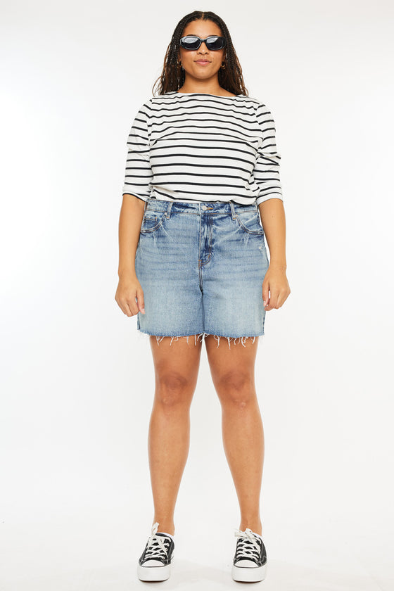 June High Rise Shorts (Plus Size) - Official Kancan USA