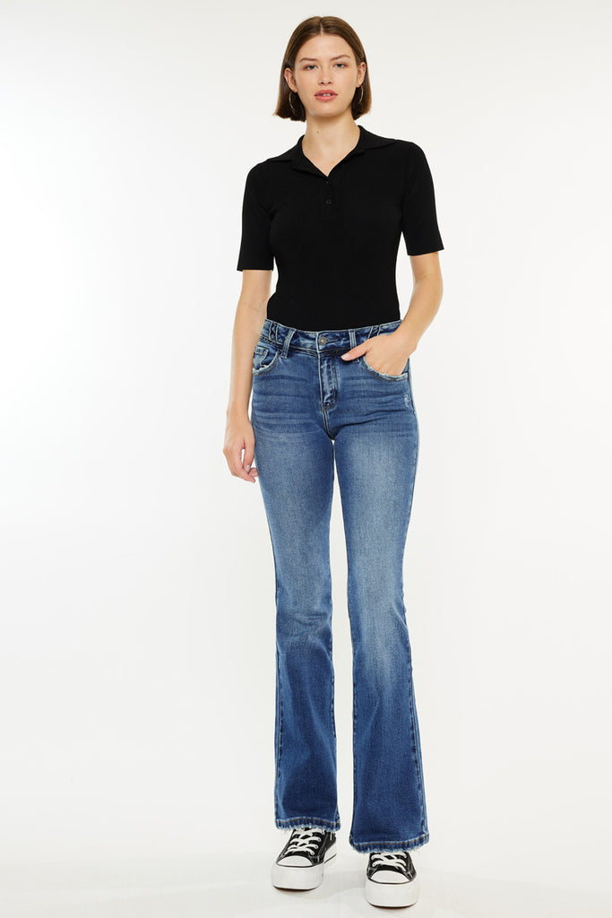 Marline Mid Rise Flare Jeans - Official Kancan USA