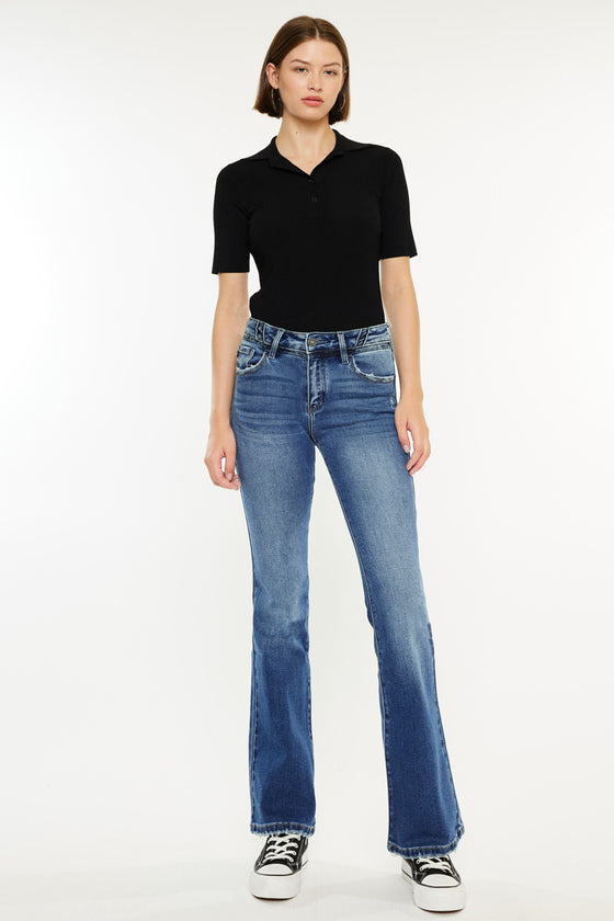 Marline Mid Rise Flare Jeans - Official Kancan USA