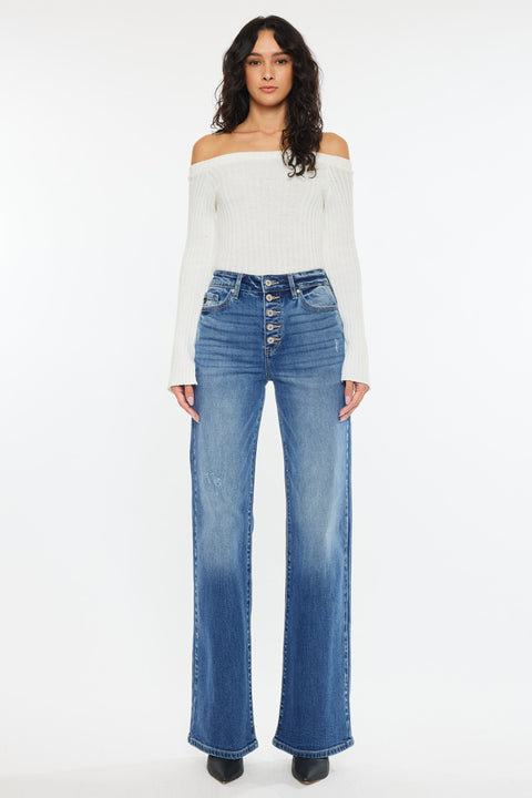 Celine Ultra High Rise 90's Flare Jeans